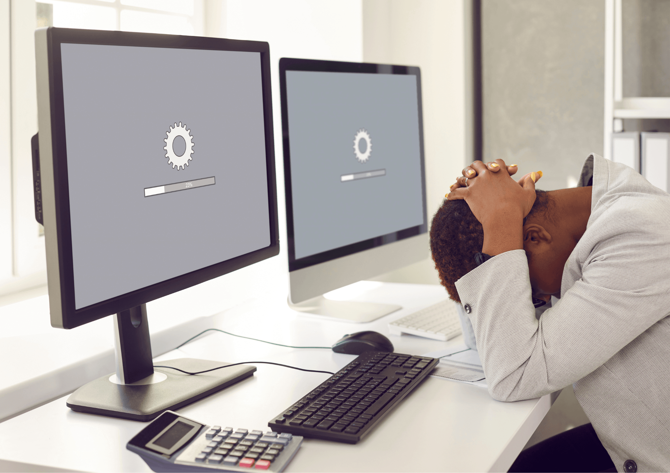responsive SME website layout on mobile and desktop