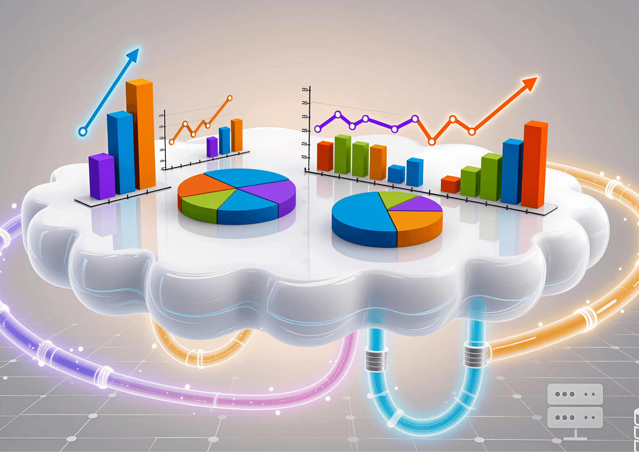 BI dashboard visualizing customer behavior and trends